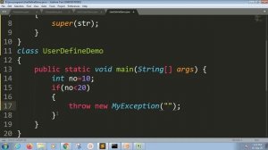 user define exception | Lesson - 85 | JAVA in Hindi