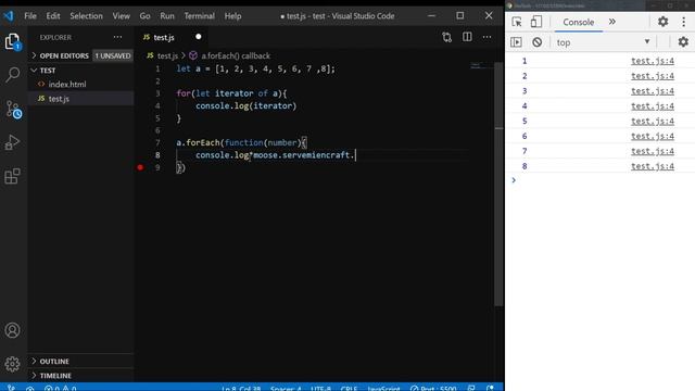 Javascript | Foreach
