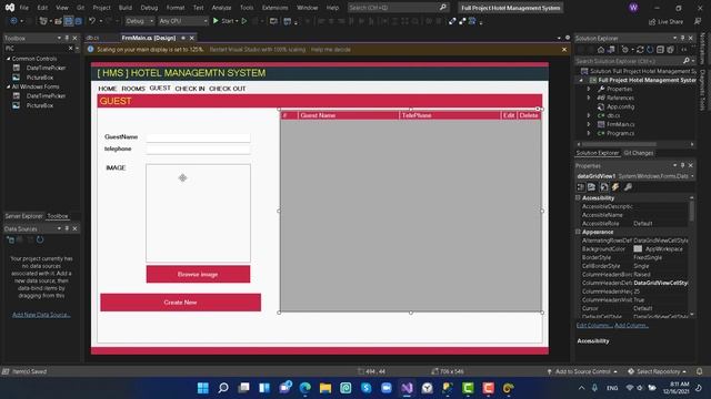 Hotel Management System C# using SQL Server Part (1) смотреть онлайн
