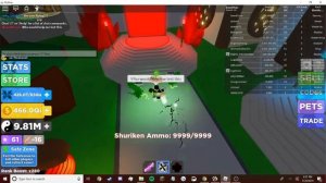 ROBLOX USEFUL NINJA LEGENDS INFINITE SHURIKEN AMMO SCRIPT 100% WORKING