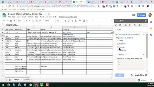 Google Sheets SPLIT Function Tutorial | 12 SPLIT Function of Google Spread Sheet
