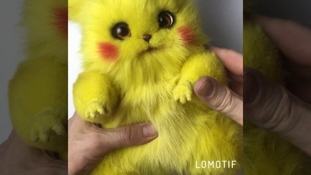 Игрушка пикачу ручная работа из меха мягкая смотреть онлайн