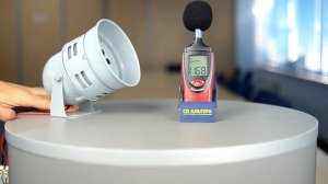 Тестирование моторной сирены Mucco шумомером