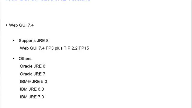 IBM Netcool OMNIbus Web GUI 8 1 Supported Java Versions смотреть онлайн