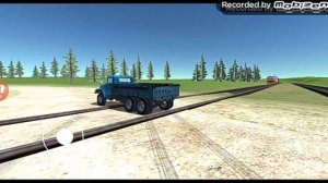 Soviet car simulator prenium поезд cбыла машину на железнодорожном переезде (2) часть 1