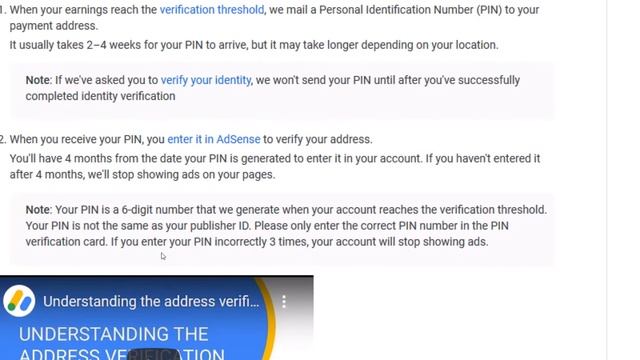 How to verify AdSense payment or billing address with the mail pin смотреть онлайн