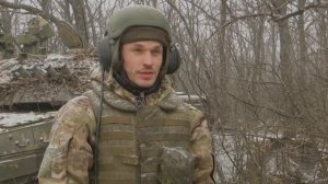 Работа экипажа танка Т-80БВ ЗВО в зоне проведения СВО на Купянском напр