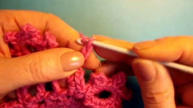 Урок 320 Кружево крючком Сrochet lace motive Вязание крючком - мотив смотреть онлайн