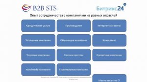 Внедрение Битрикс24. Автоматизация бизнес-процессов.