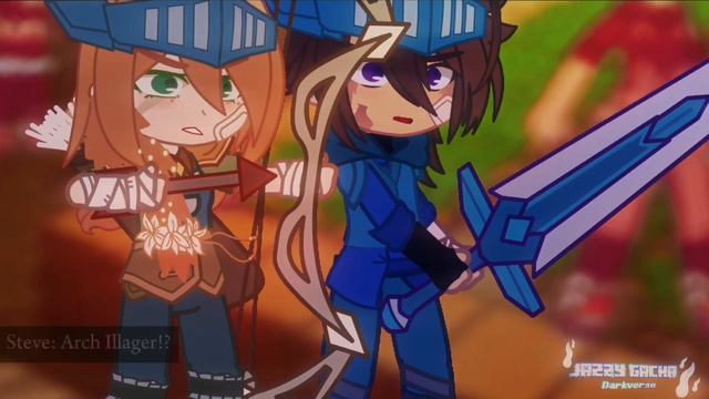 Neon Blade Meme/ Trend ||Minecraft x Minecraft Dungeon AU|| (Gacha Club)