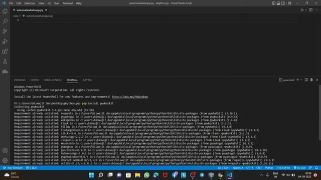 Automate WhatsApp message || Hack WhatsApp || WhatsApp trick || Learn Python || Python Project #hac
