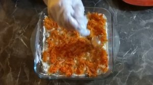 Селёдка под шубой с крабовыми палочками