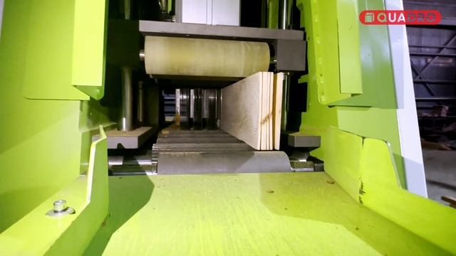 Рамнопильный станок QUADRO. Серия FRAME SAW Ламельный рамный станок Квадро в работе