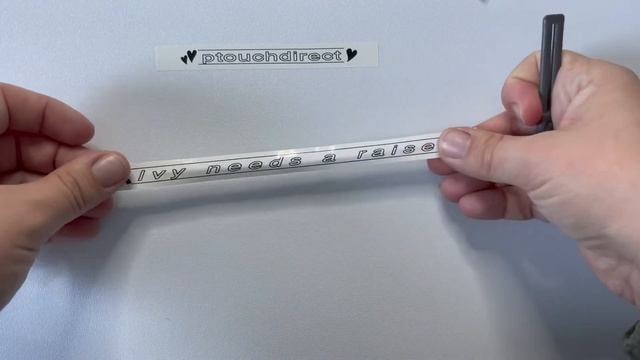 Using the Brother P-touch Separator Stick to remove label backing. смотреть онлайн