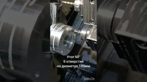 Сверление торцевых отверстий и нарезание резьбы по циклу. ЧПУ обучающие материалы!!!