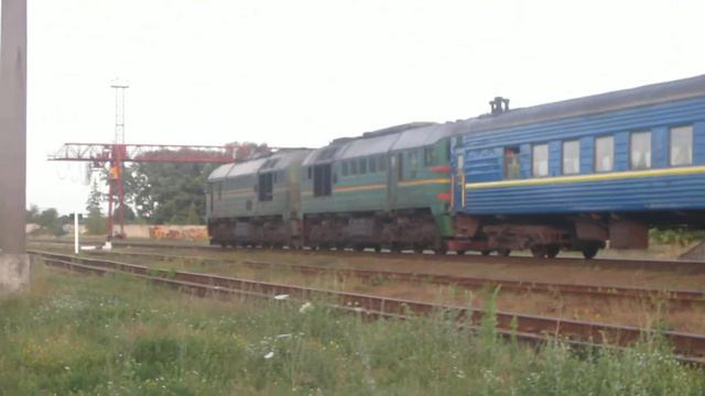 2М62 з пасажирським поїздом №142 Львів-Бахмут смотреть онлайн