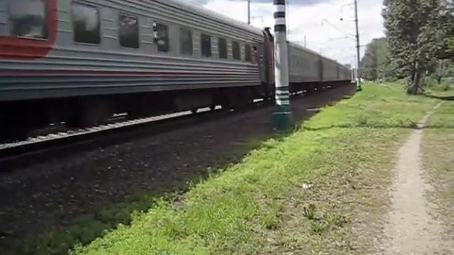 Электровоз ЧС2К-791 (ТЧЭ-10) с поездом №382Я Москва - Грозный. смотреть онлайн