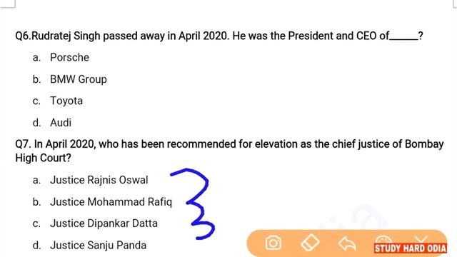 22 April 2020 Current Affairs | Current Affairs in Odia/English for SSC RAILWAY BANKING OAS ASO IAS