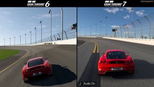Gran Turismo 6 vs Gran Turismo 7 - Ferrari F430 '06 at Daytona International Speedway