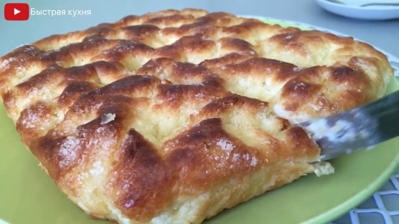 Пирог тает во рту. Немецкий "Масляный пирог". Butterkuchen.