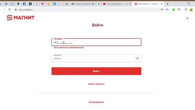 Как войти в Личный кабинет Мой Магнит ? смотреть онлайн