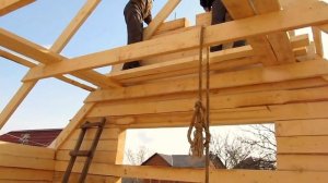 Строительство фронтонов из бруса