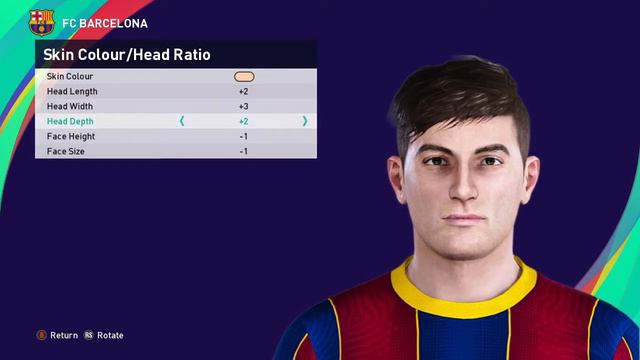 HOW TO CREATE GAVI BARCELONA EFOOTBALL PES 2021 SEASON UPDATE 2022