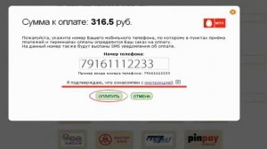 Оплата с баланса мобильного телефона