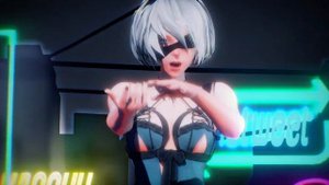 【MMD】Masked bitcH【2B】