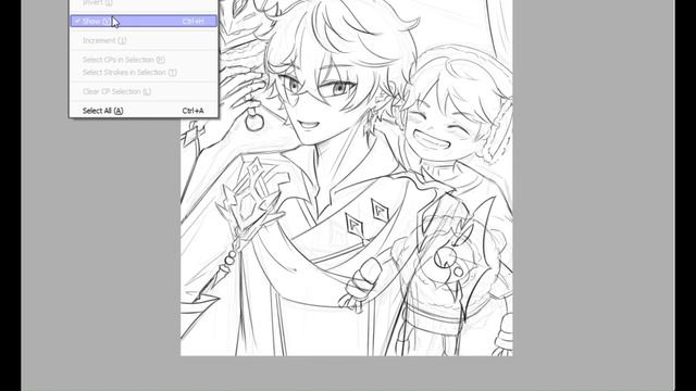 How to draw Genshin impact Fanart [Tartaglia Childe] смотреть онлайн