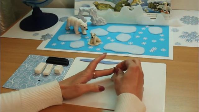 Путешествие к белым медведям. Лепка белого медвежонка. Панкрушева Н.Г. смотреть онлайн