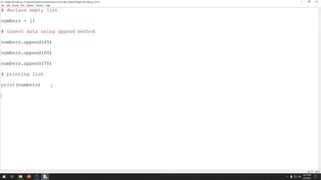 Python - Lesson - 8 - List Index Method