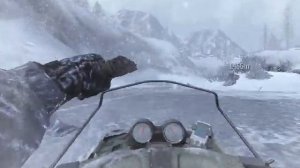Call of duty:Modern Warfare 2. Погоня на снегоходах.