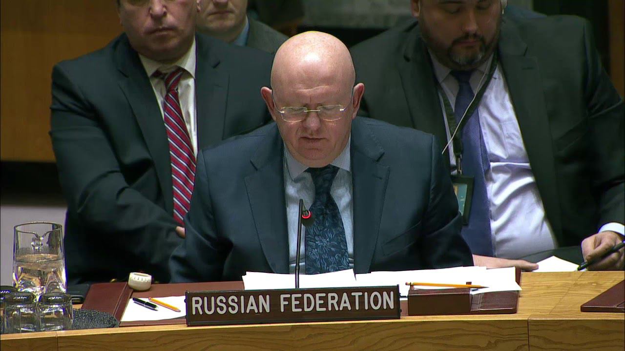 Statement by Permanent Representative Vassily Nebenzia at the UN Security Council Meeting on Syria