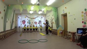 Открытое занятие по физкультуре в младшей группе 27.10.2015