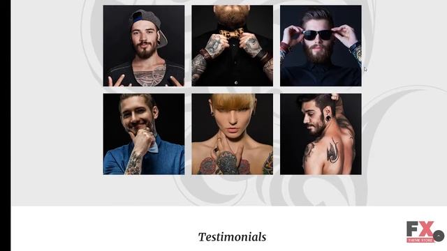 Tattoos MotoCMS 3 Landing Builder TMT | Free Template August Tristin смотреть онлайн