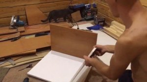 Угловой шкаф для ванной комнаты своими руками.