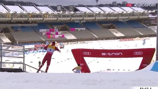 Ужасное падение Большунова!!!!23.01.2021. Кубок мира  по лыжным гонкам, Лахти. Мужчины, скиатлон.