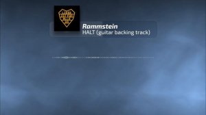 Rammstein - Halt (guitar backing track)