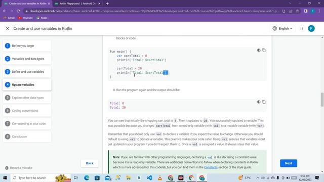 Create and use Variables in Kotlin | Introduction to programming in Kotlin | #AndroidSeekho Season