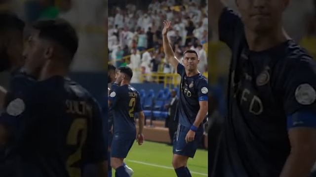 Ronaldo celebrates scoring by performing the Ardah,one of KSA’s most recognizable traditional dance