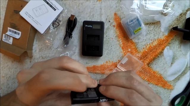 Аккумуляторы зарядное устройство Probty для GoPro 8, 7, 6 | Распаковка посылка из Китая отзыв обзор смотреть онлайн