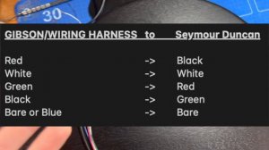 How to wire Seymour Duncan Guitar Pickups in a Gibson Quick Connect Circuit Board