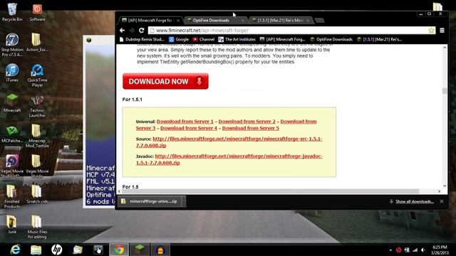 [1.5.1] Minecraft Forge, Optifine, and Rei's Mini-map UPDATED for 1.5.1! смотреть онлайн