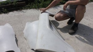 Крылья уаз 469 из стеклопластика + тест кувалдой
