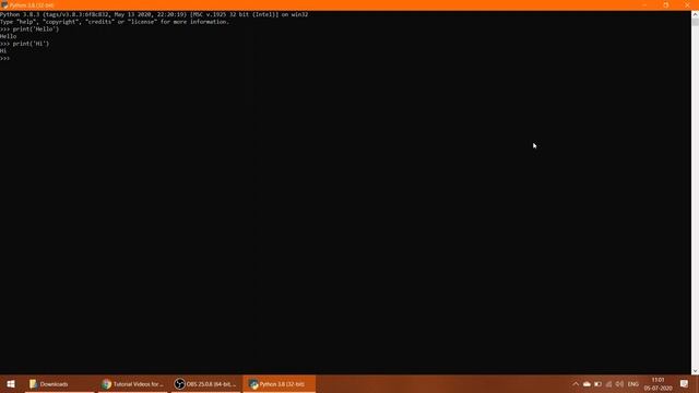 Installation of Atom. 3rd Video. Starting with Python. Beginner's Guide. Tutorial Video