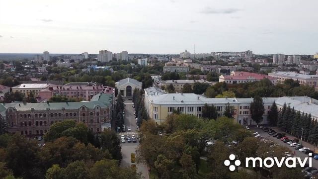 Как видят птицы Брянск над "Круглым" сквером. смотреть онлайн