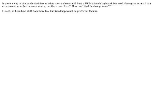 Unix & Linux: AltGr special character binding смотреть онлайн