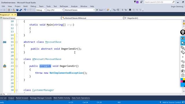 Abstract Sınıflar - C# ve .NET Mülakatlarından En Önde Geçme Teknikleri смотреть онлайн