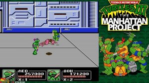 Проходим Черепашки Ниндзя 3 в вдвоём TMNT 3 Manhattan Project ретро игра Денди